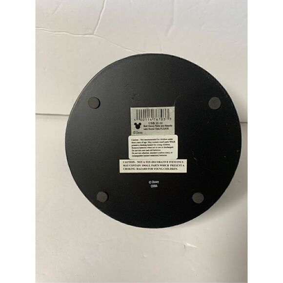 Disney Parks Mickey Mouse club black fuzzy ears clock-WORKS - Picture 4 of 5